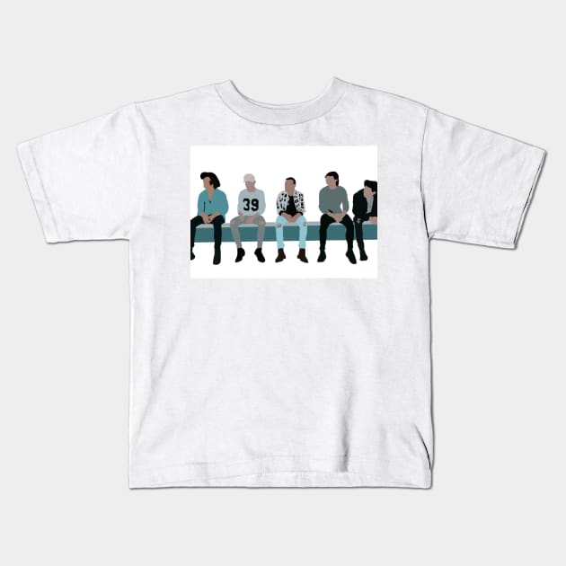 one direction Kids T-Shirt by Marianaechev